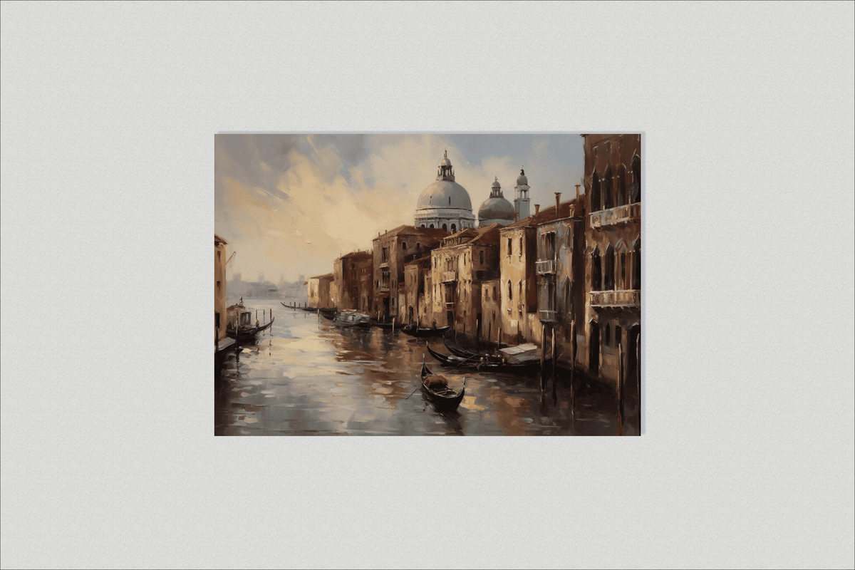 Pintura de Venecia en un interior