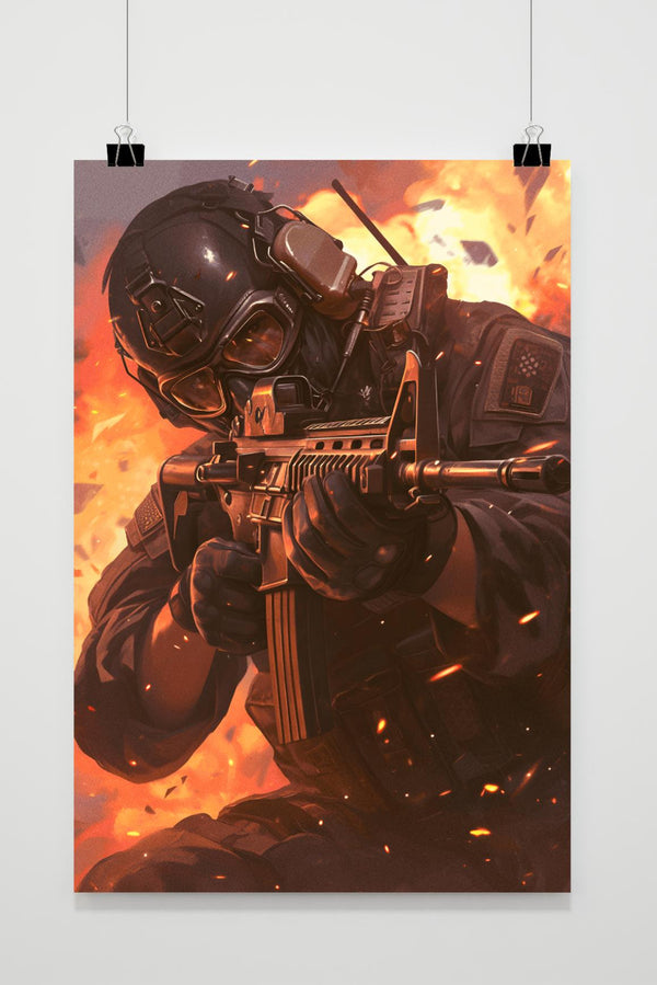 Geweer Gevecht poster