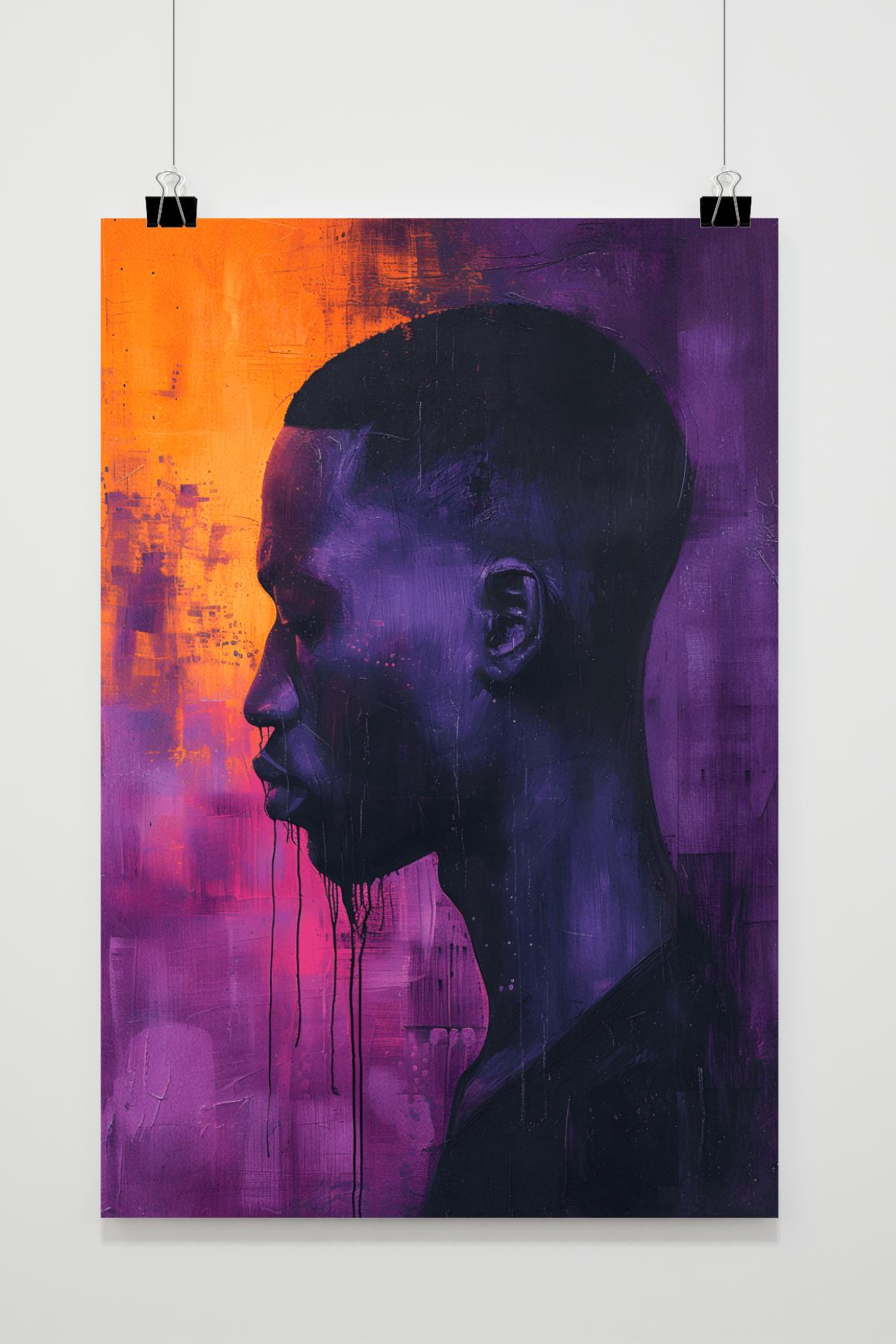 Affiche Violet Man de 25 Artstreet