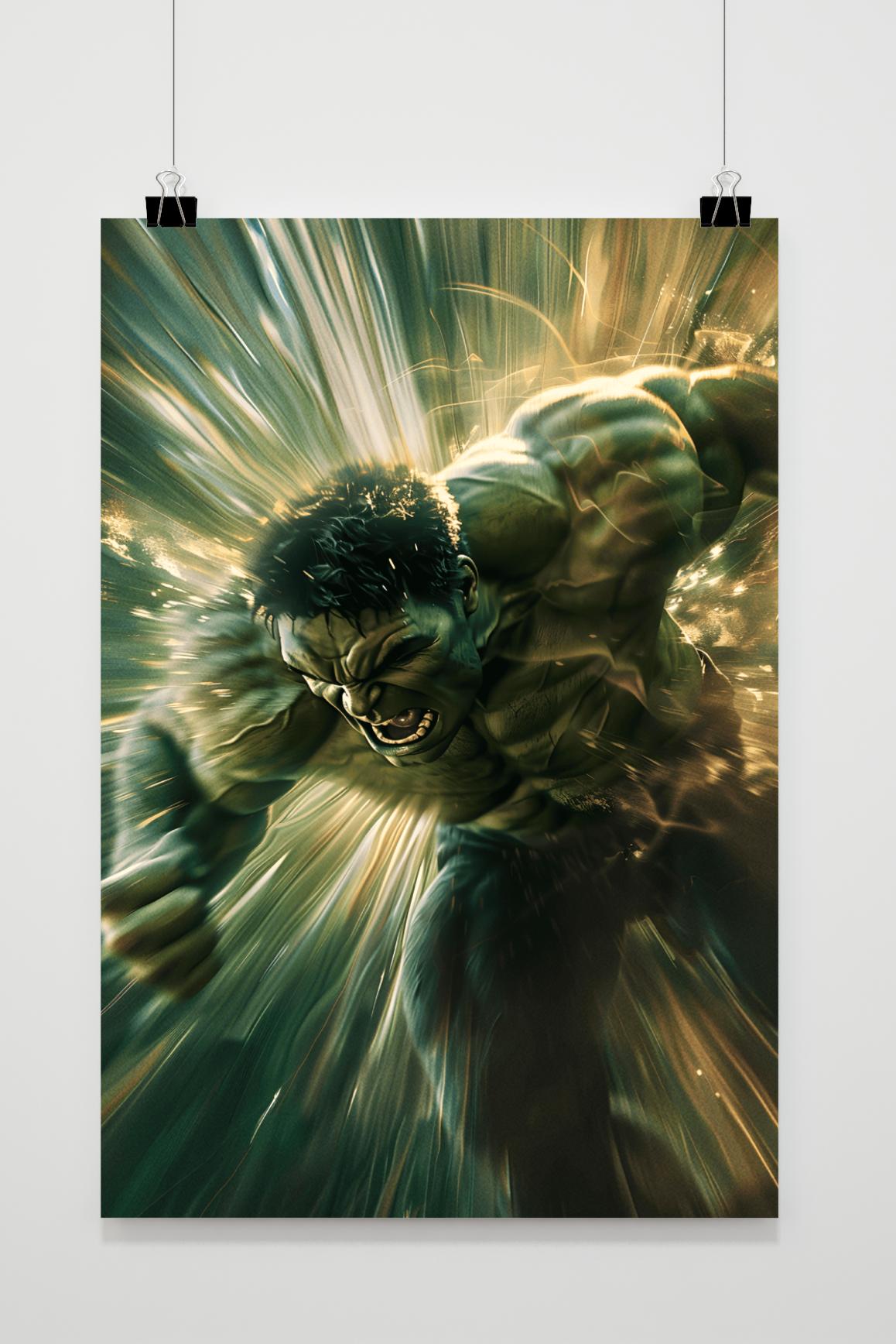 Póster Hulk en Acción de 25 Artstreet