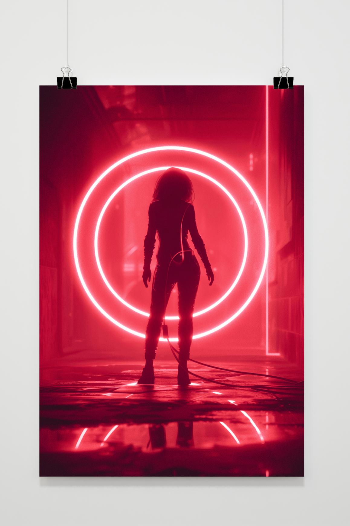 Póster Círculo Rojo de 25 Artstreet