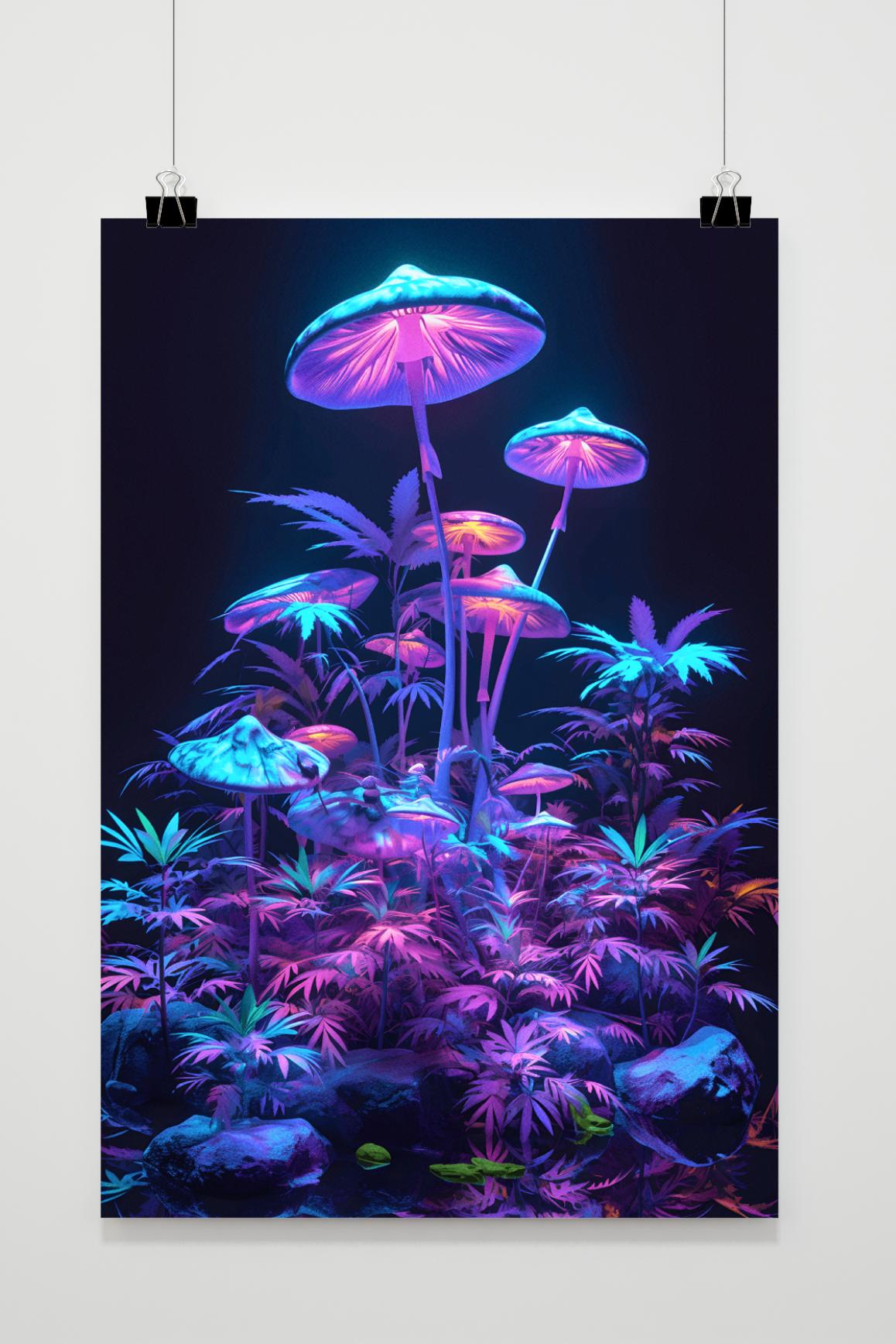 Affiche Trip Champignon de 25 Artstreet