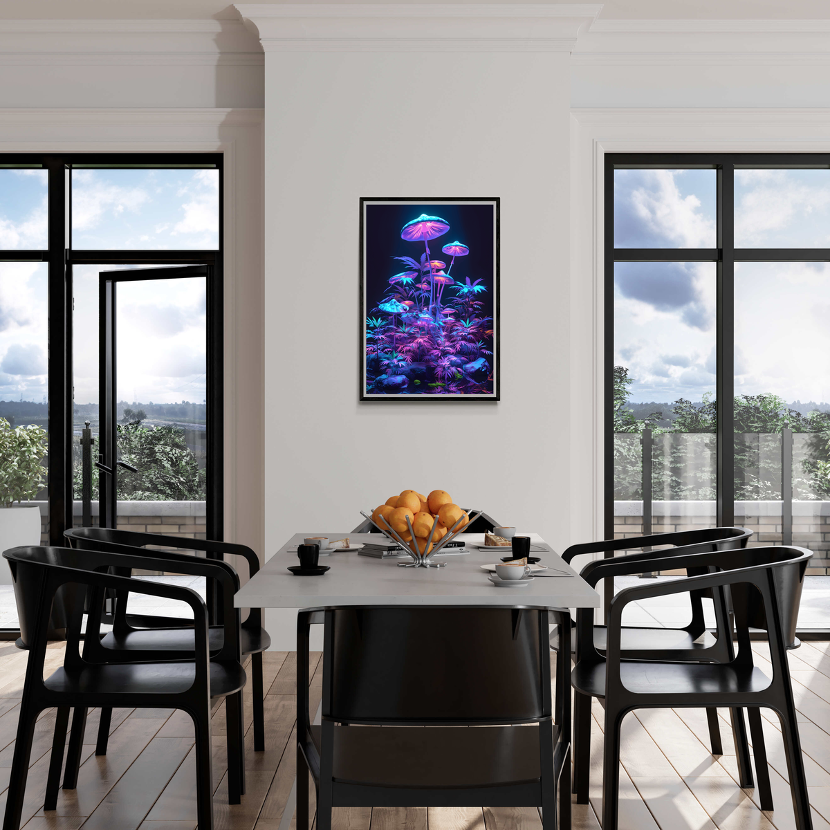 Trip Champignon dans un intérieur