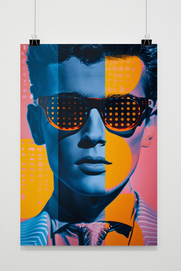 Stippen Zonnebril Poster
