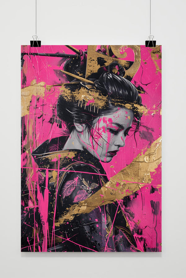 Geisha Rosa Poster