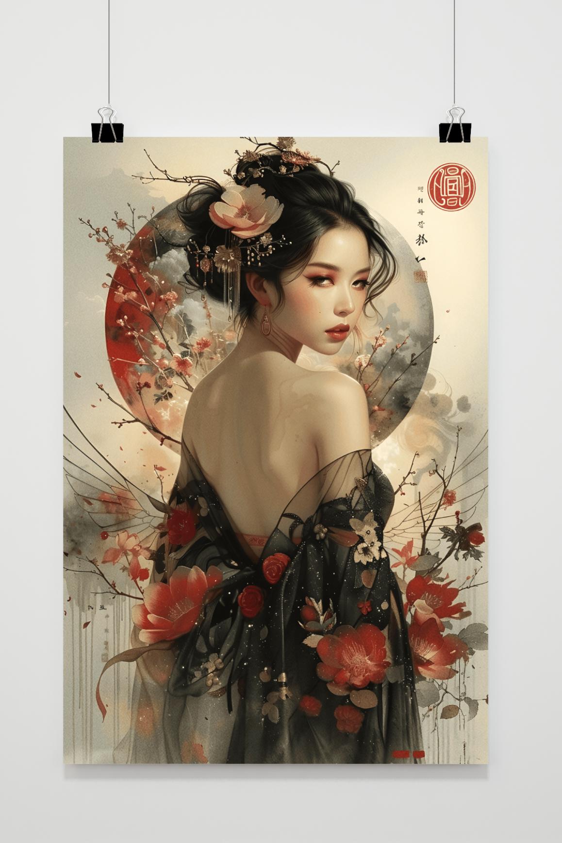 Póster Flores Orientales de 25 Artstreet