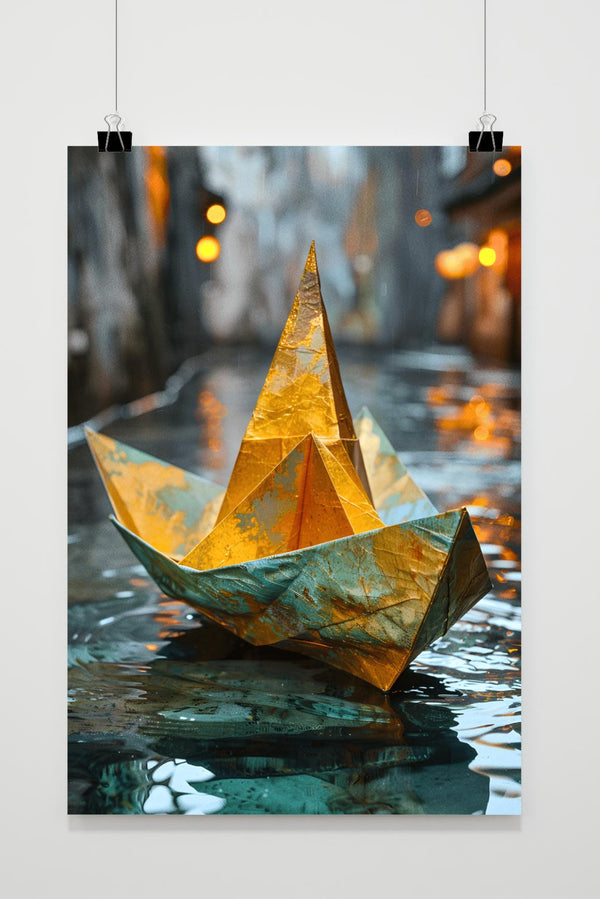 Boot Origami poster