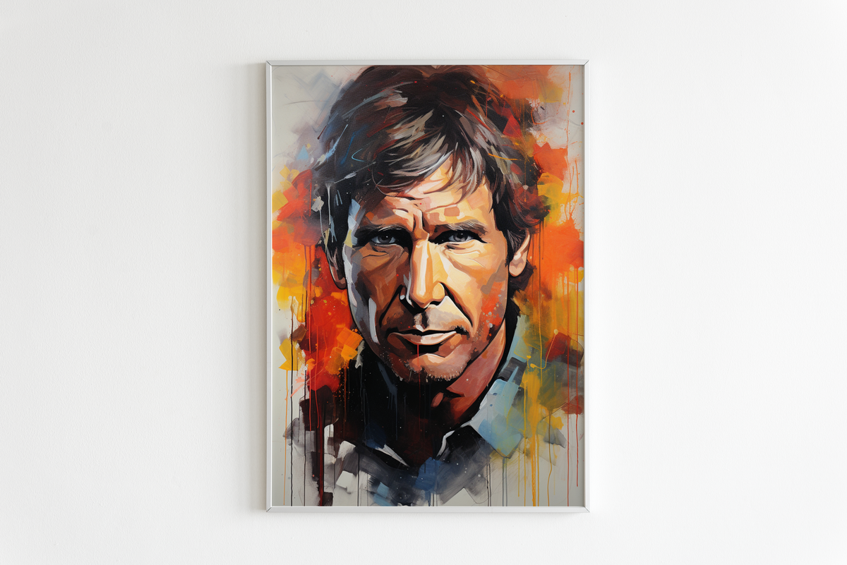 Harrison Ford Abstract dans un intérieur