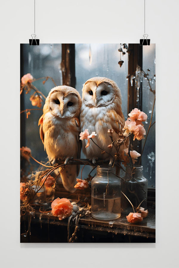 Liebe Eulen Poster