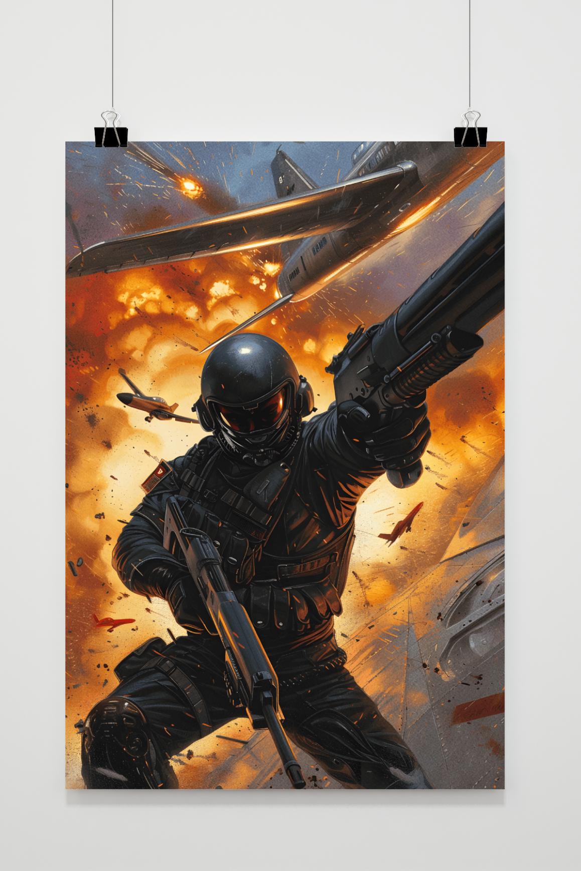 Póster Duelo de Pistolas de 25 Artstreet