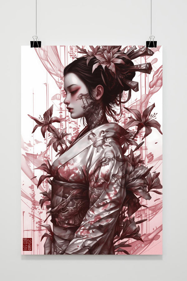 Geisha-Seite Poster