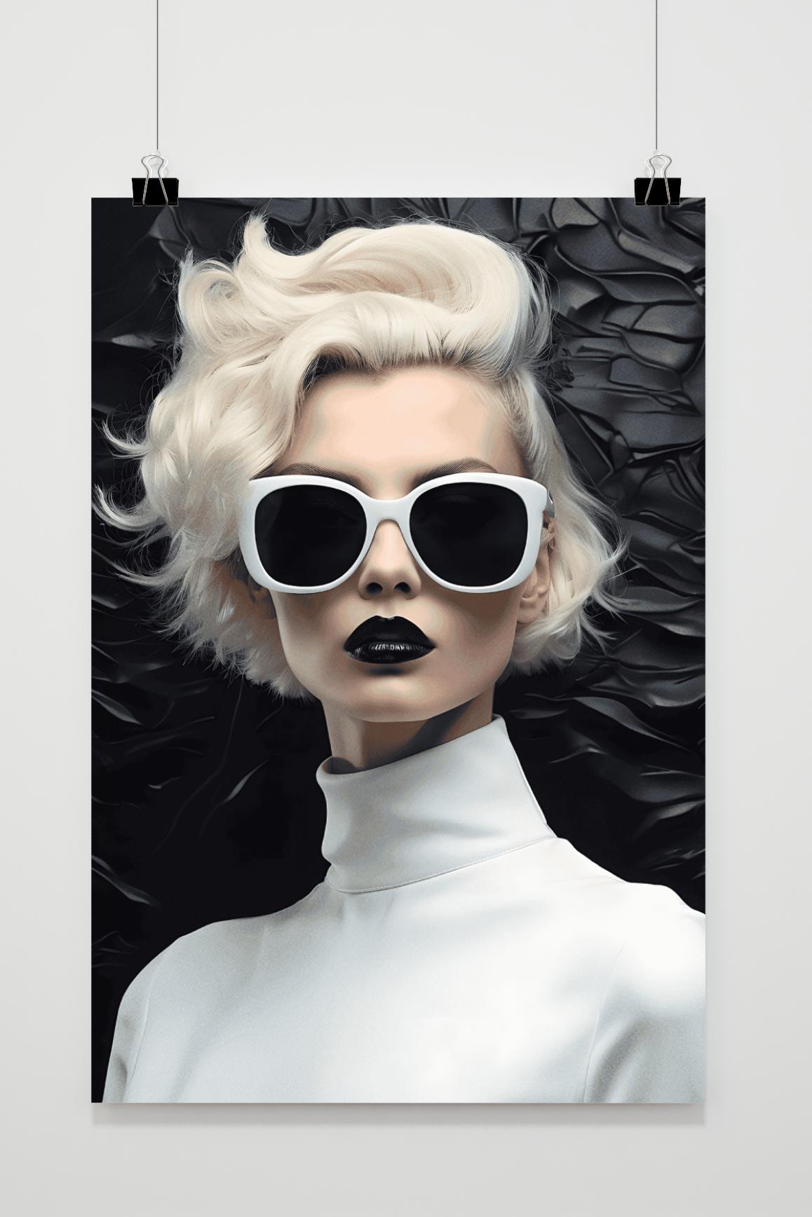 Affiche Lèvres Noires de 25 Artstreet
