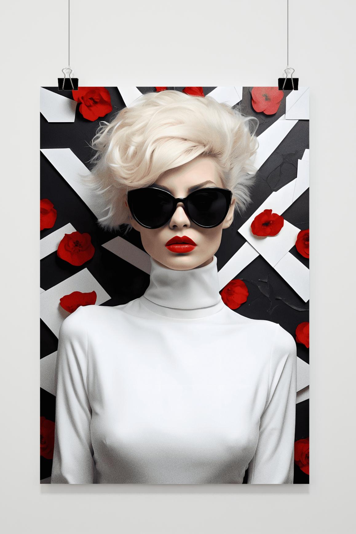 Affiche Fille aux Cheveux Blancs de 25 Artstreet