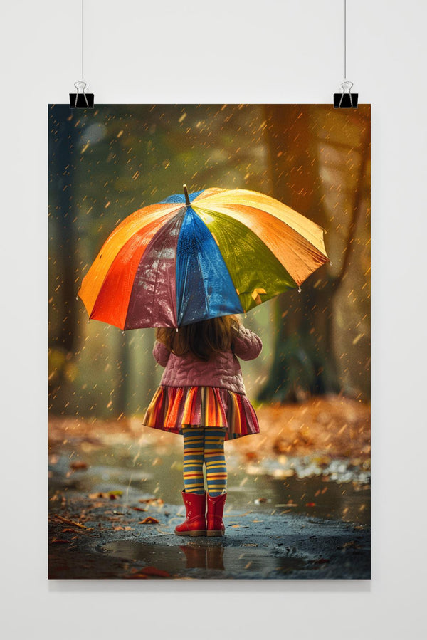 Affiche Parapluie Arc-en-Ciel