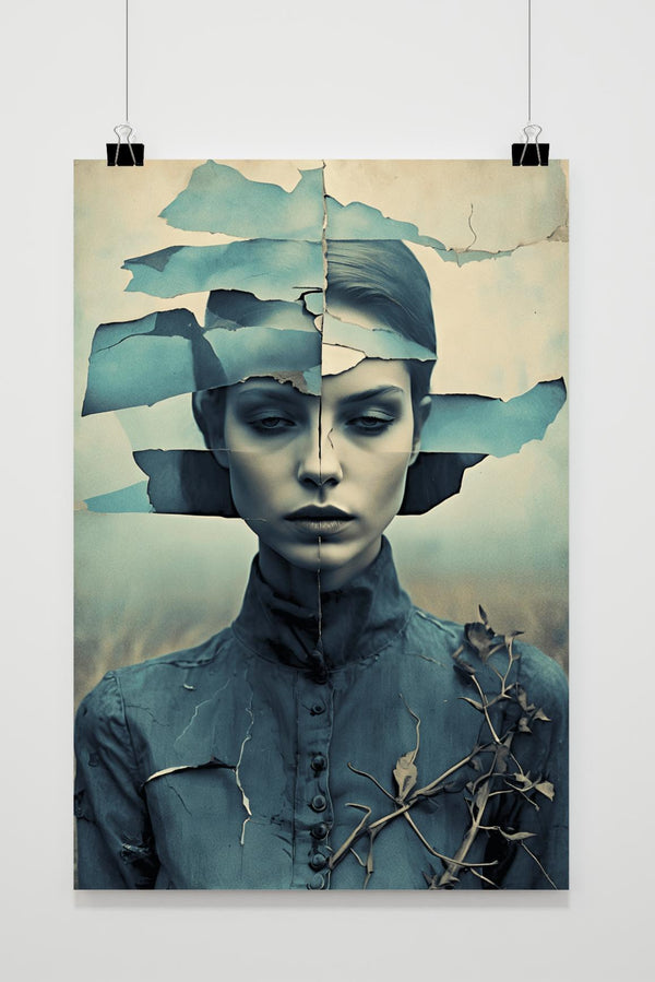 Gescheurd Portret poster
