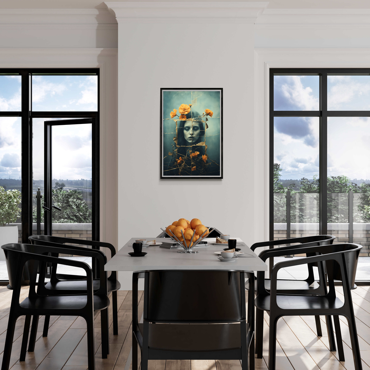 Fleur Déchirée dans un intérieur