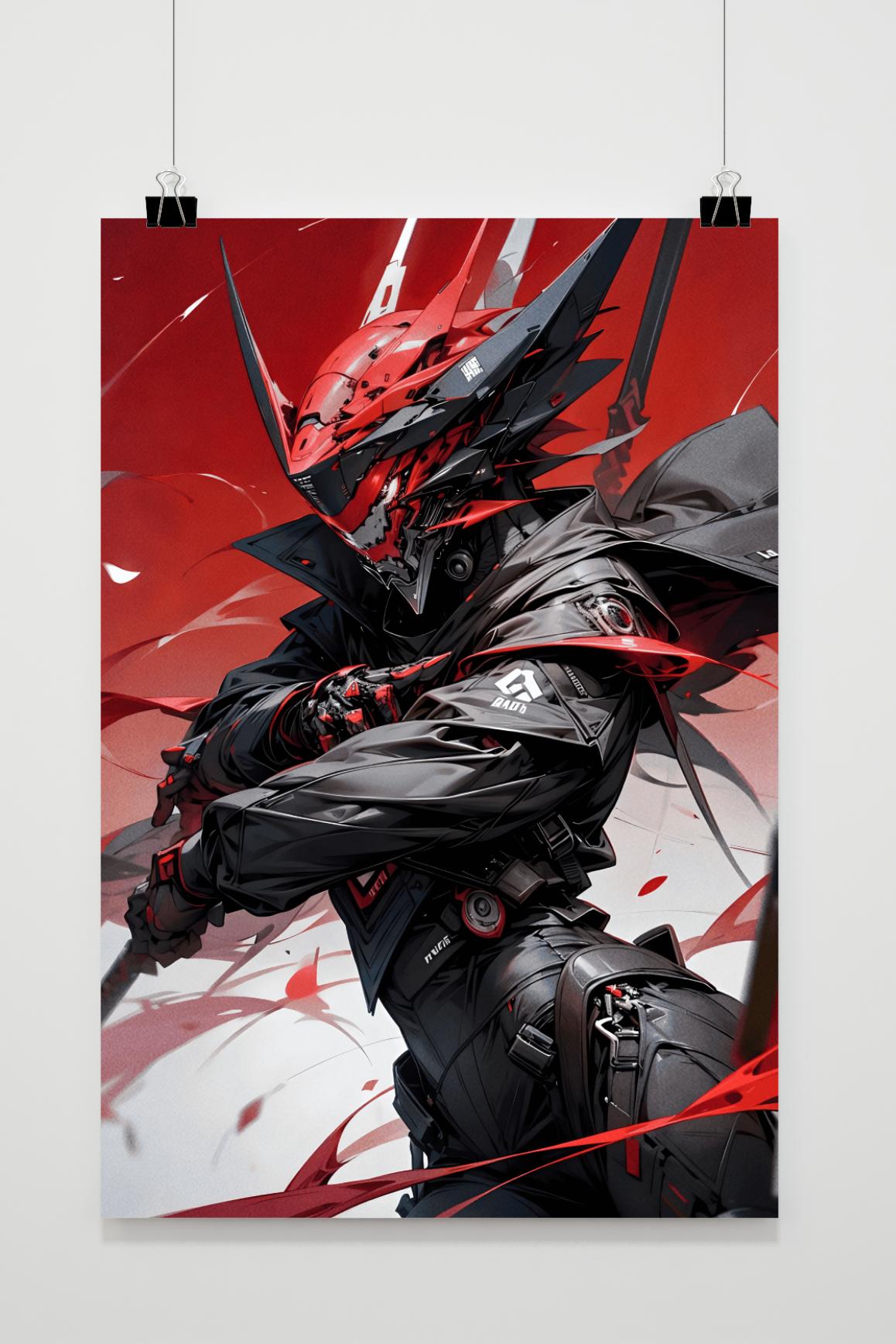 Affiche Masque Ninja de 25 Artstreet