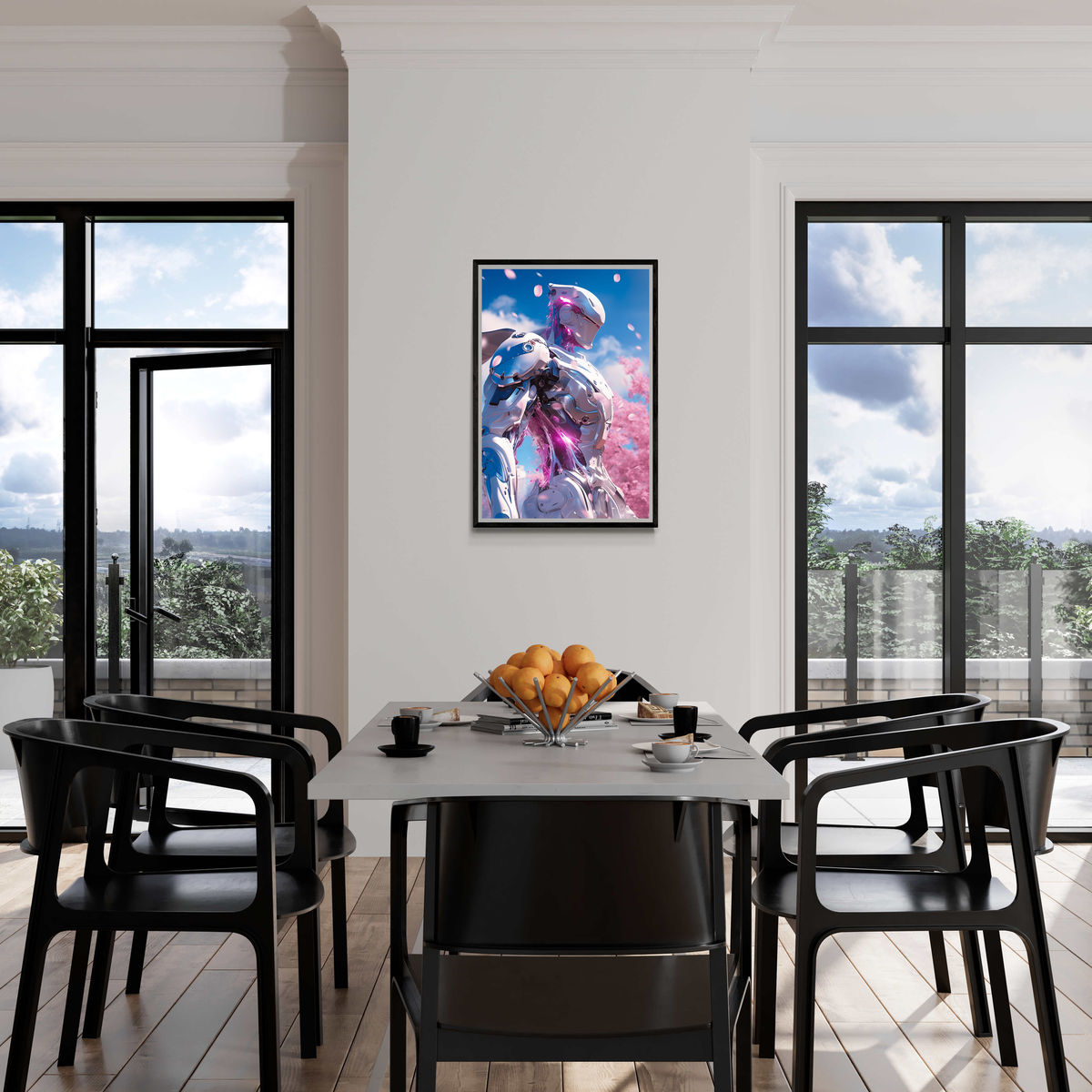 Robot Blanc dans un intérieur
