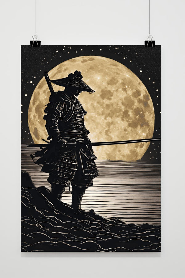 Affiche Silhouette de Samouraï
