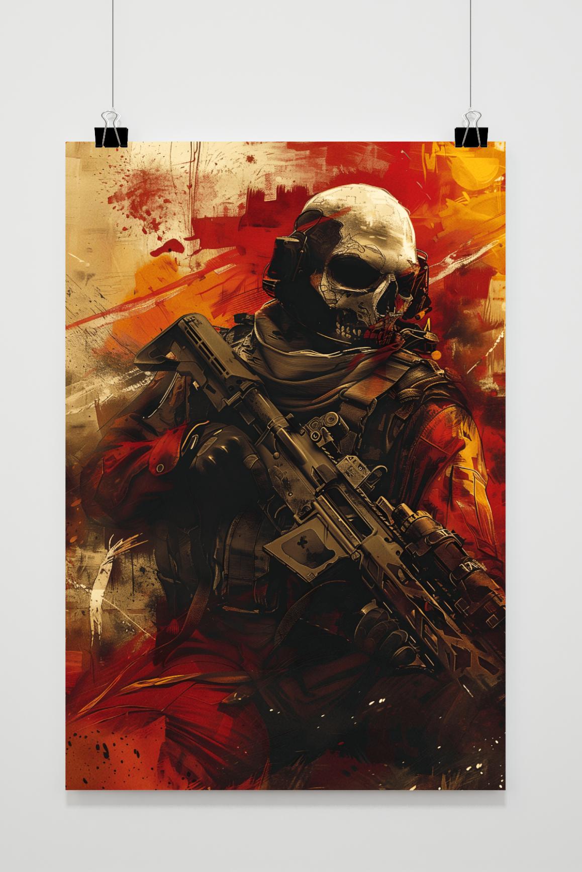 Póster Soldado Calavera de 25 Artstreet