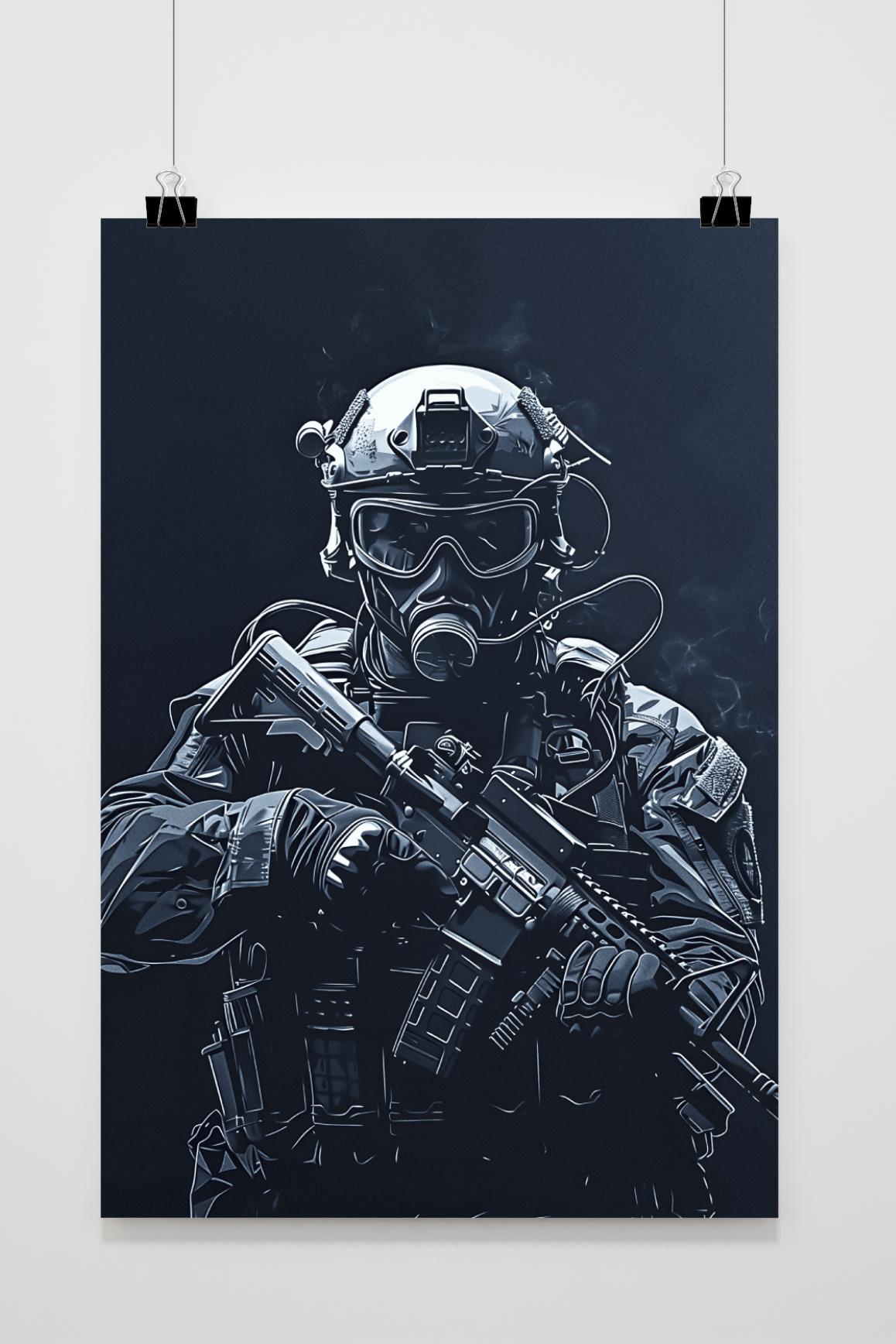 Affiche Soldat des Forces Spéciales de 25 Artstreet