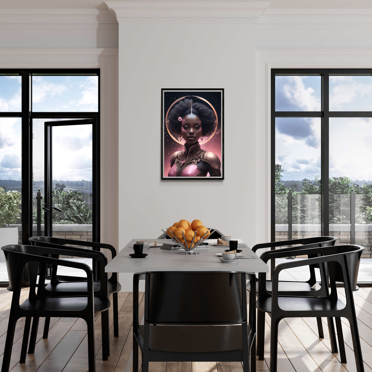 Fille Stellaire dans un intérieur