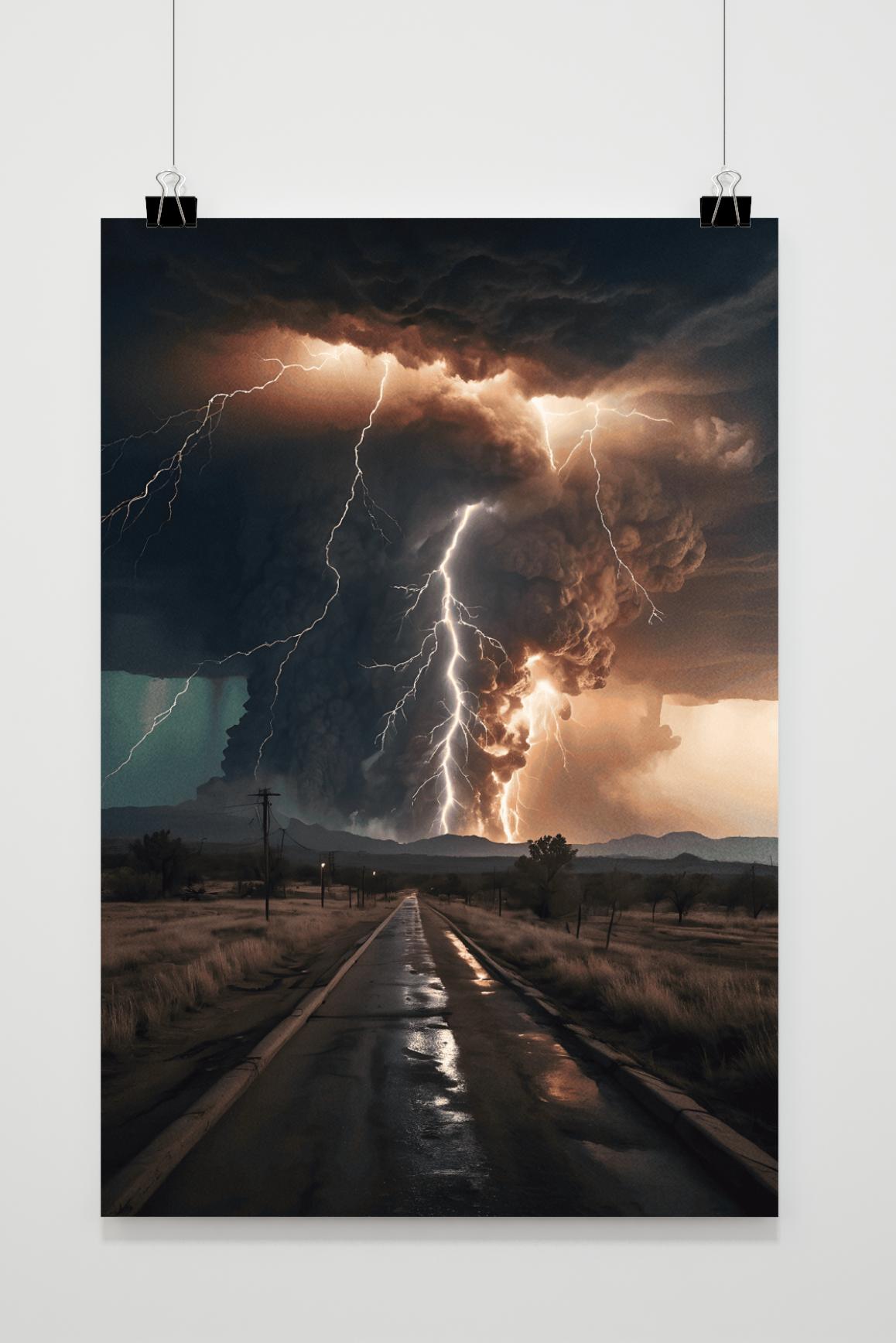 Affiche Route de Tempête de 25 Artstreet