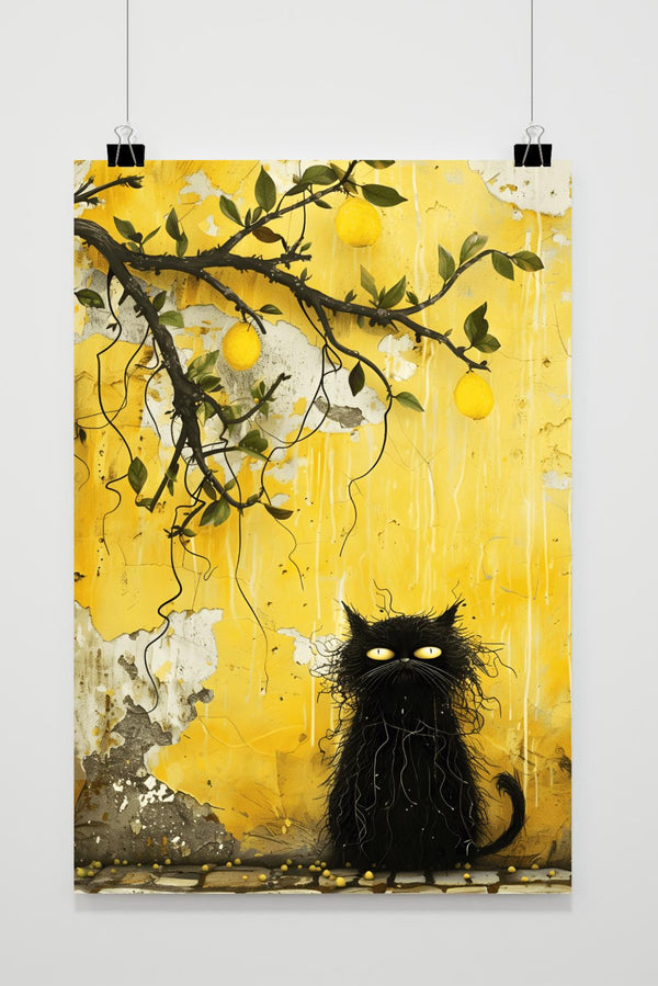 Citroenboom Kat poster