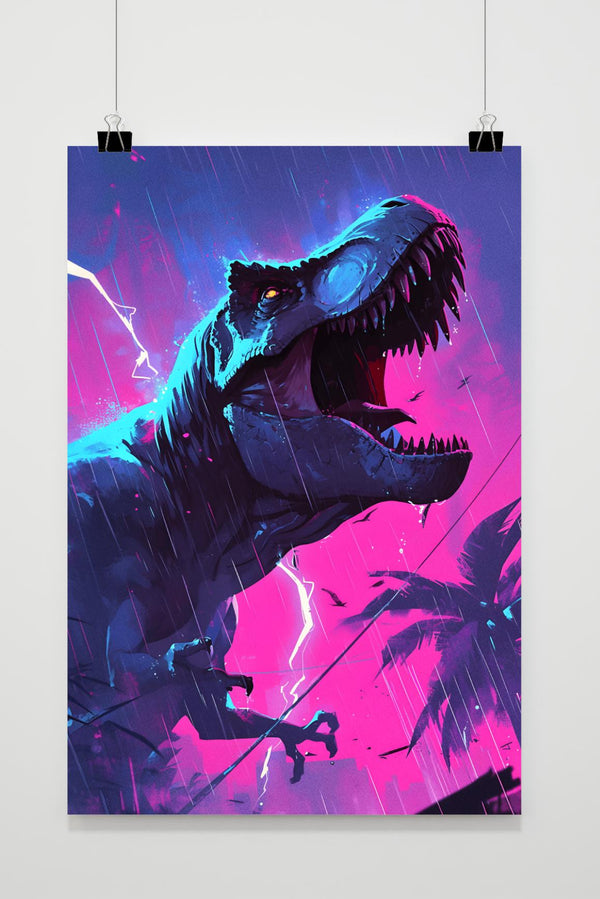 Póster T Rex Rugido