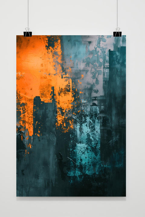 Farbenfrohes Modern Poster