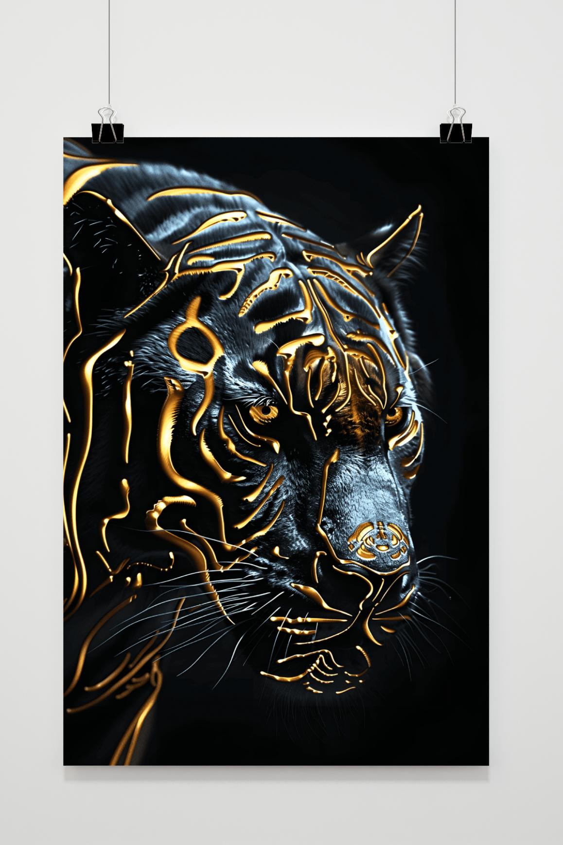 Affiche Panthère Dorée de 25 Artstreet