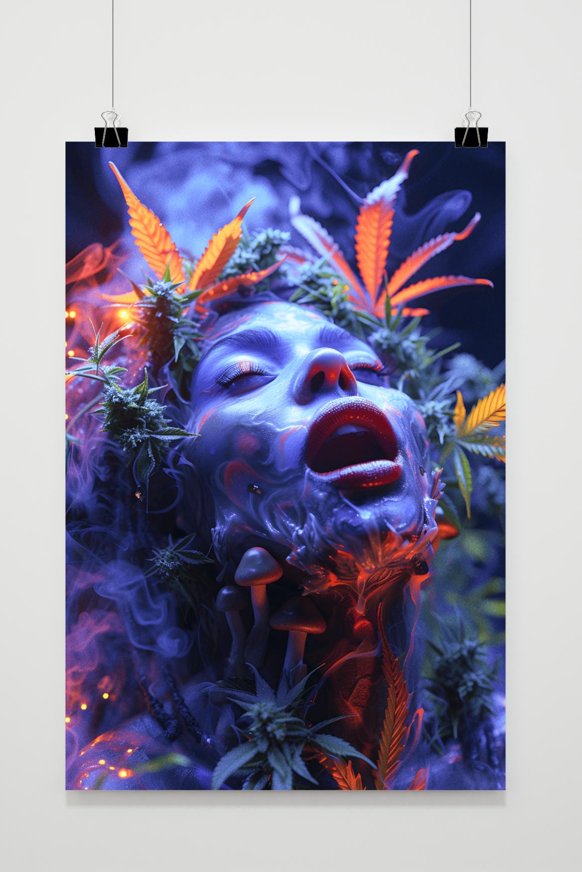 Affiche Voyage de la Fille aux Champignons de 25 Artstreet