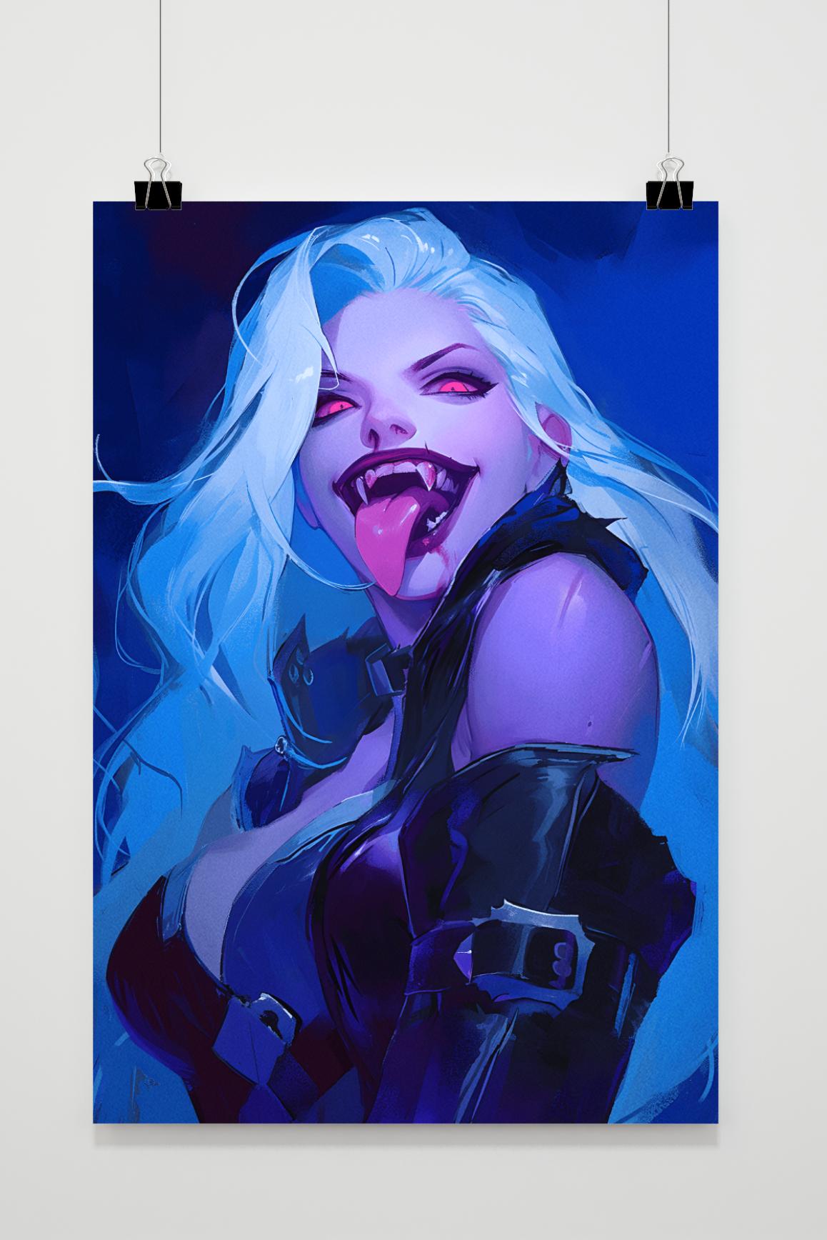 Affiche Yeux de Fille Vampire de 25 Artstreet