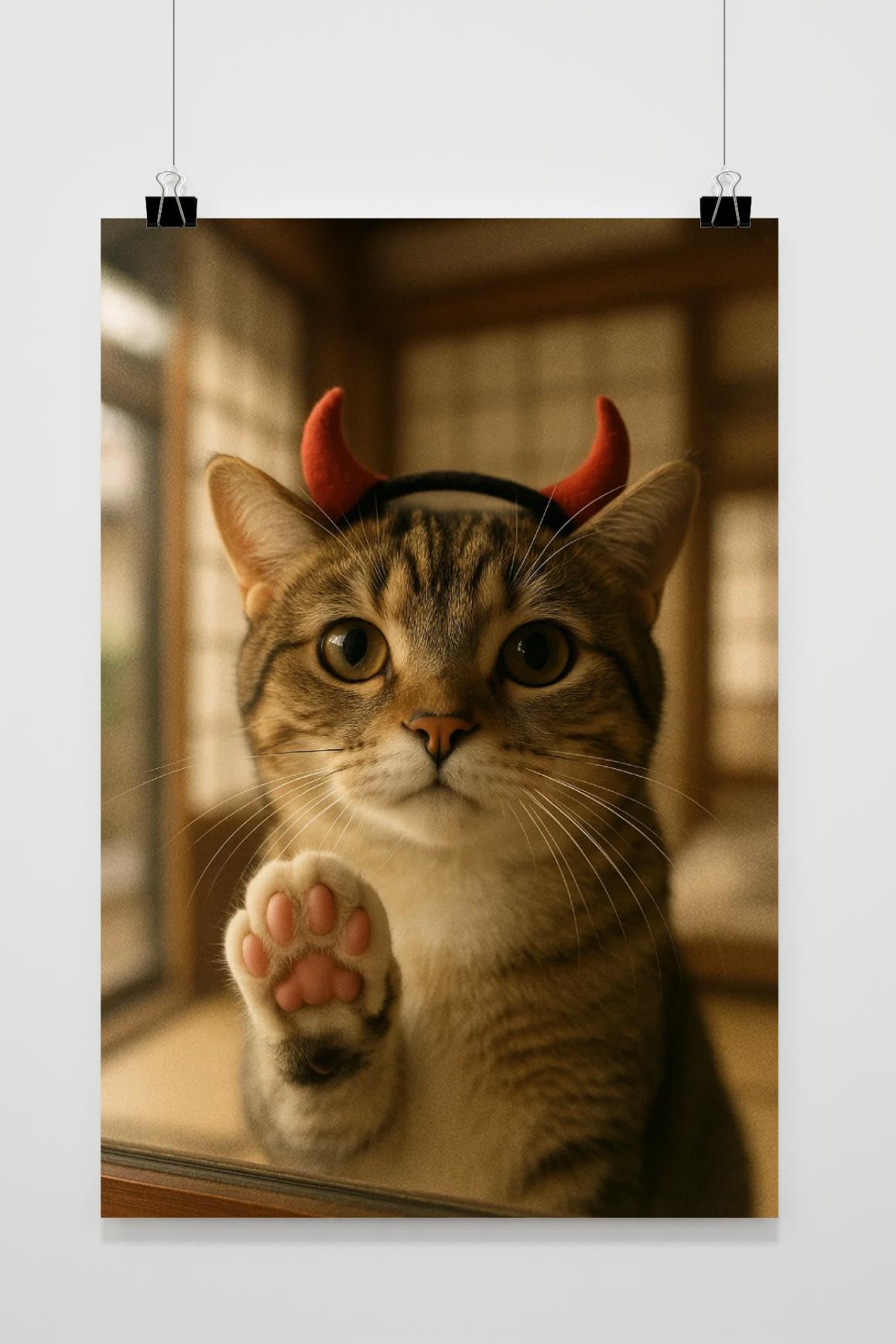 Cat Horn Haarreif Poster von 25 Artstreet