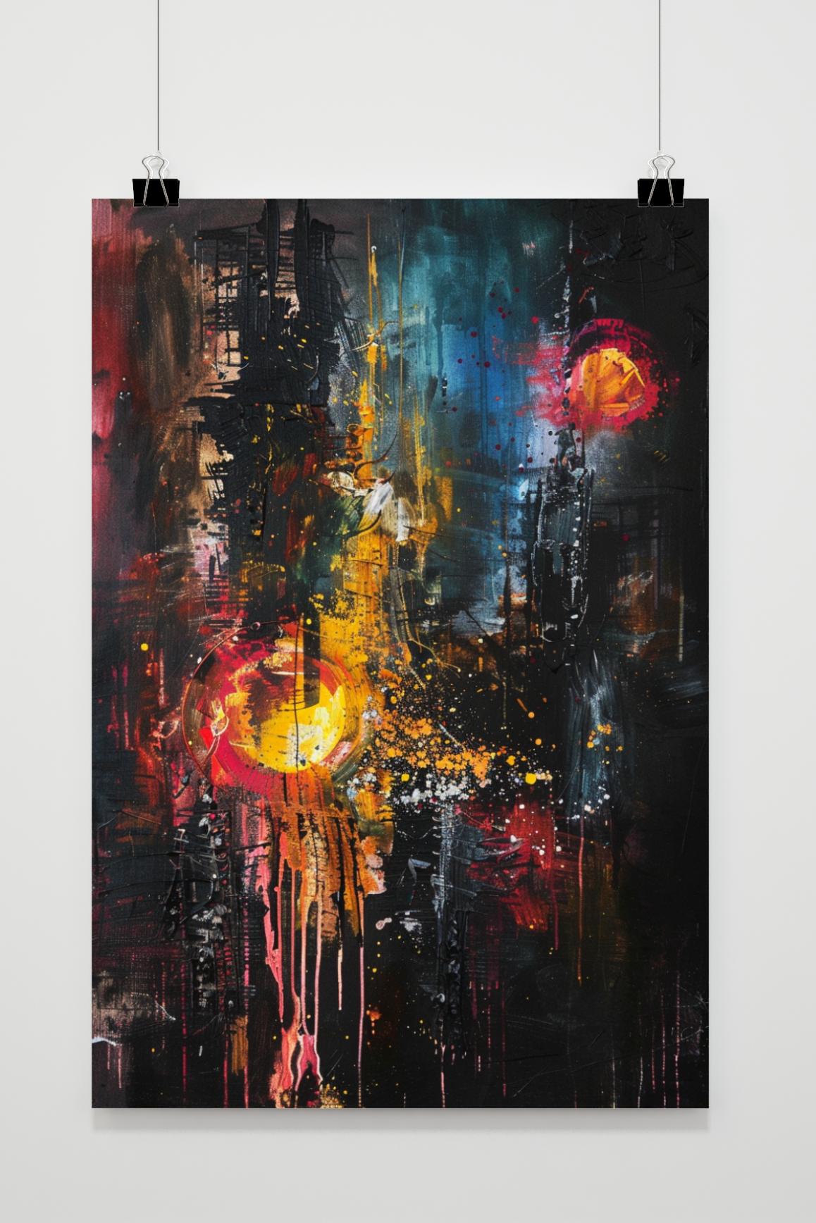 Póster Torre Estilo Acuarela de 25 Artstreet