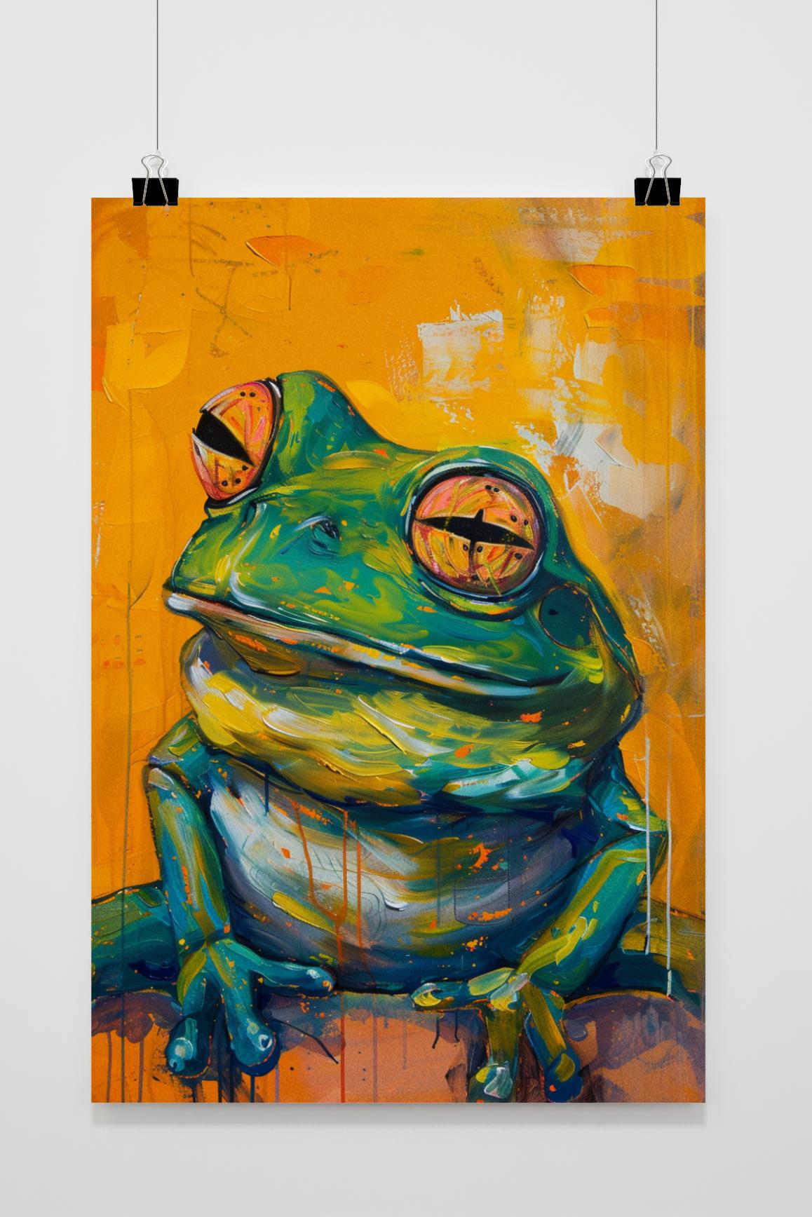 Póster Rana sentada de 25 Artstreet