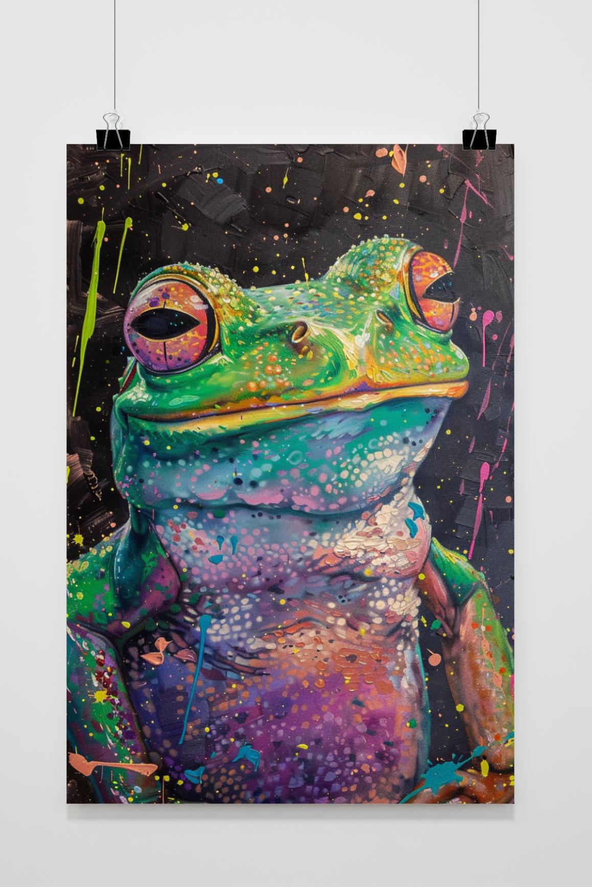 Póster Rana colorida de 25 Artstreet