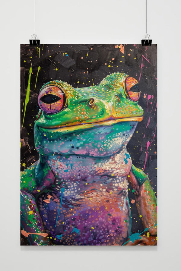 Póster Rana colorida