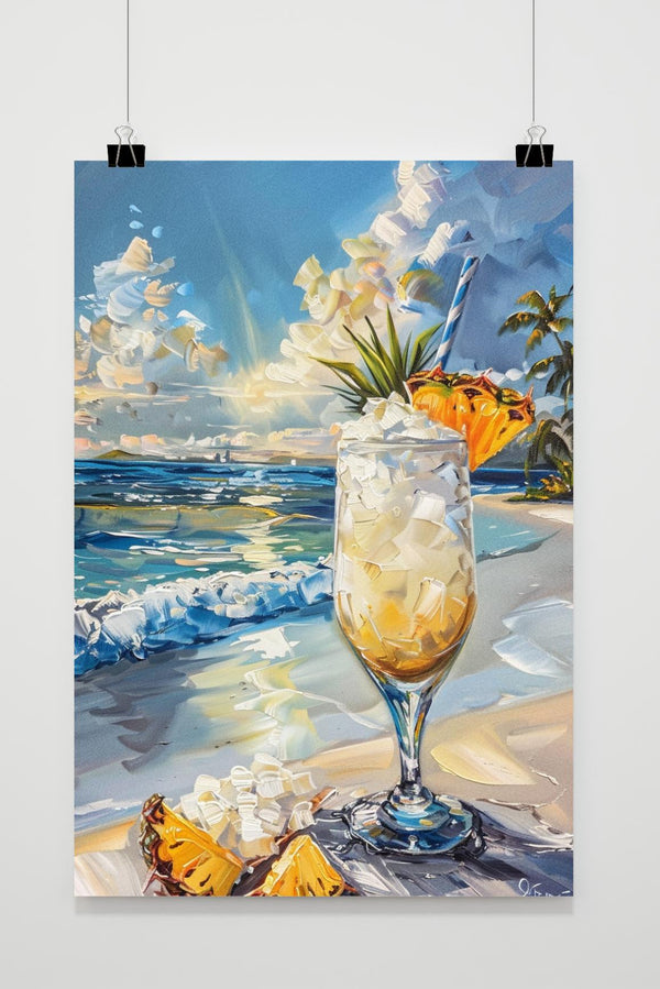 Affiche Cocktail de plage