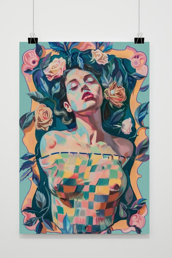 Blumenmädchen Poster