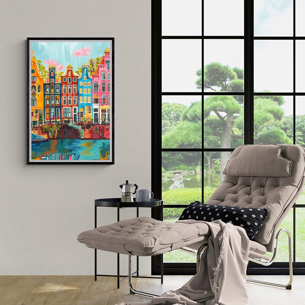 Ámsterdam colorido en un interior