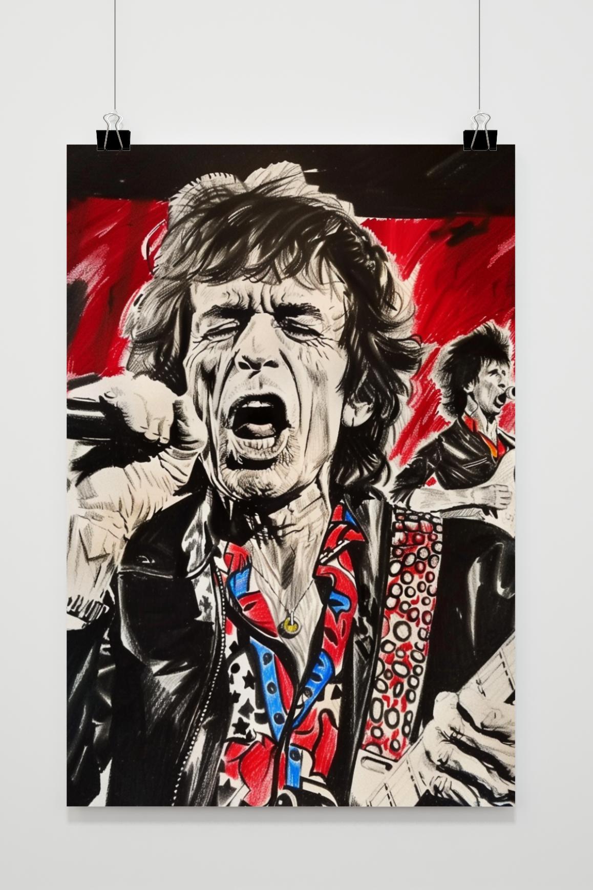 Póster Mick Jagger de 25 Artstreet