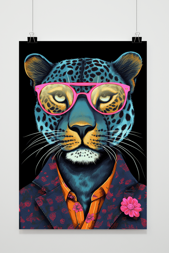 Póster Jaguar Blue de 25 Artstreet