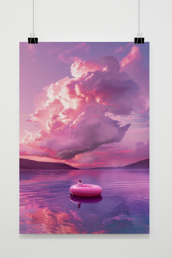 Affiche Lac rose