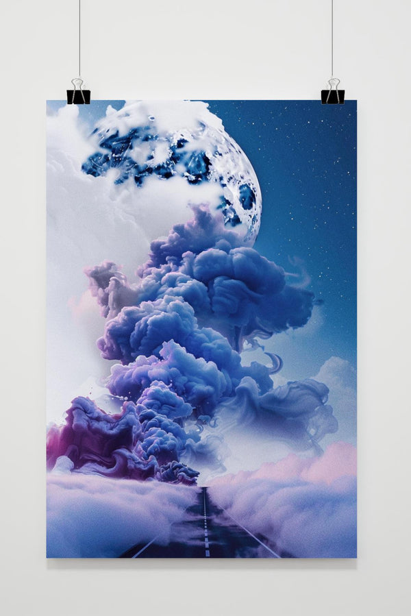 Affiche Route brumeuse