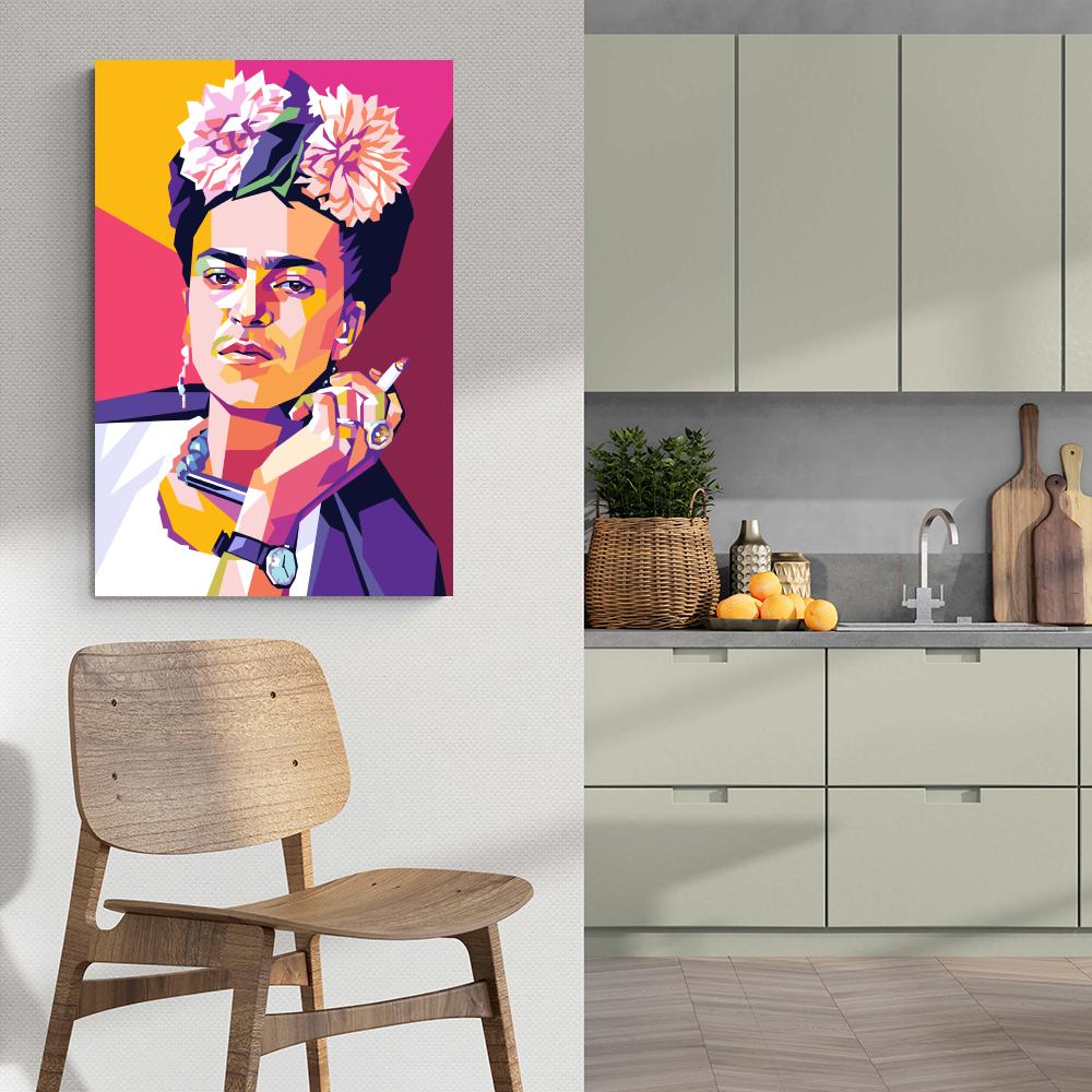 Frida Kahlo rosa