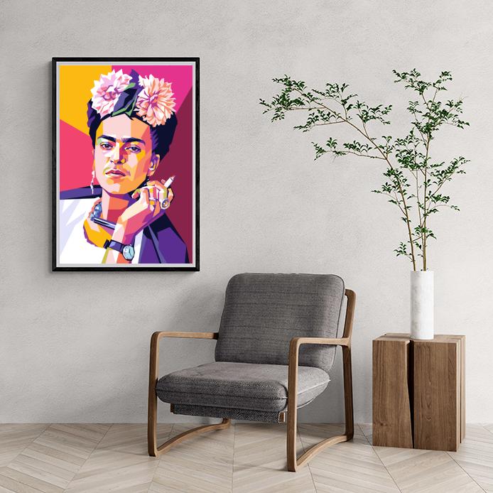 Frida Kahlo rosa