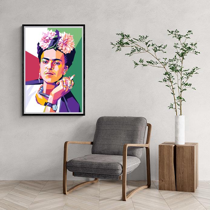 Frida Kahlo grün