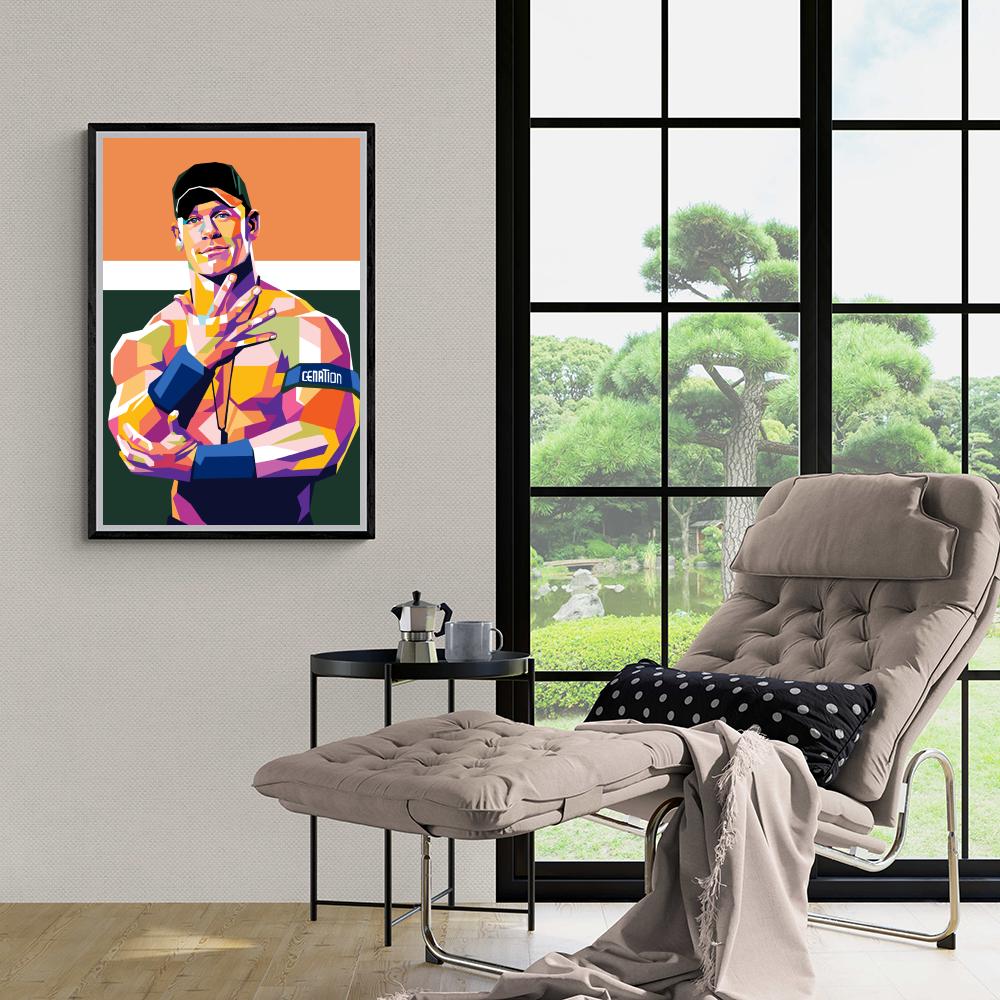 John Cena en un interior