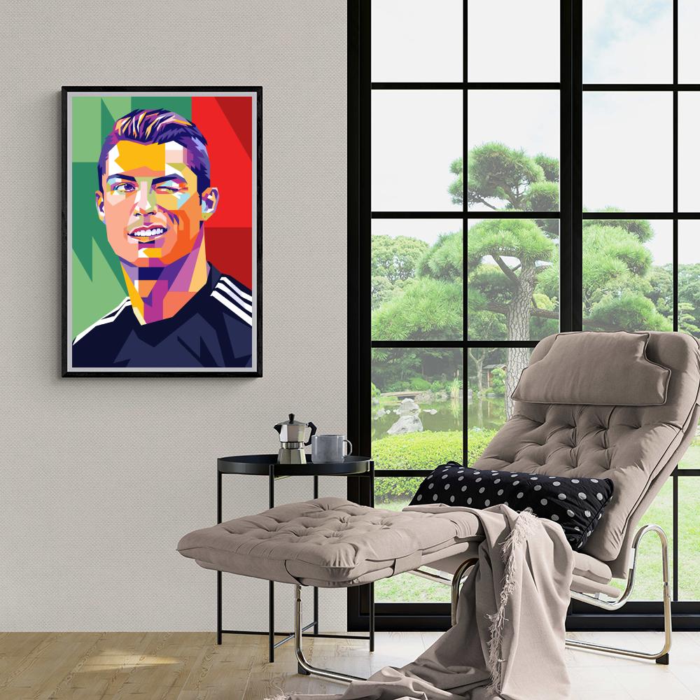 Ronaldo guiño en un interior